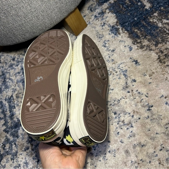 NWT Converse Velvet Rainbow Leopard Chuck Taylor 70 High Top Sneakers Size 7.5 - Picture 6 of 9